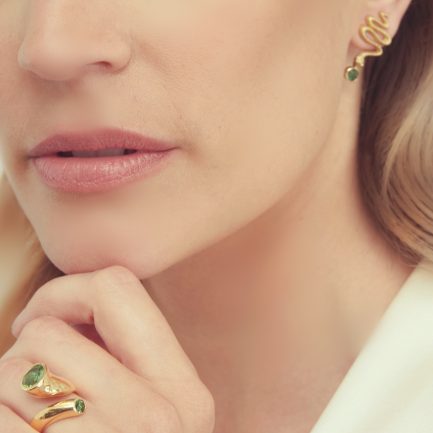 Spinel Snake Quotidien Earrings