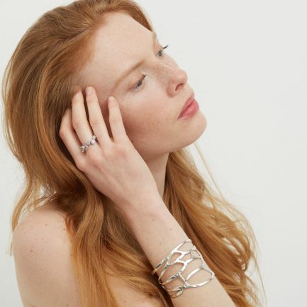 Sterling Silver Bee Wing Cuff