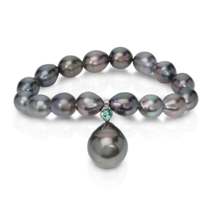 Tahitian Pearls and Tourmaline Bracelet