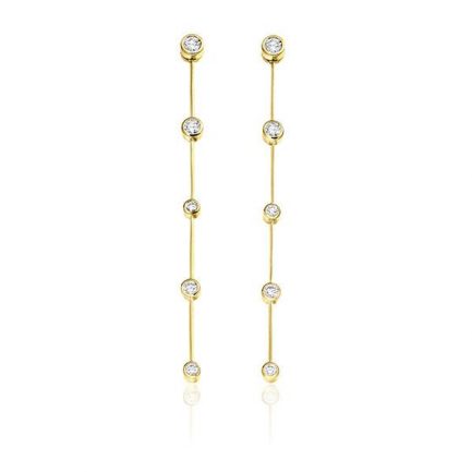 Diamond earrings in 18 carat gold