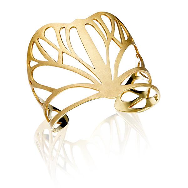 Butterfly cuff in 18 carat gold